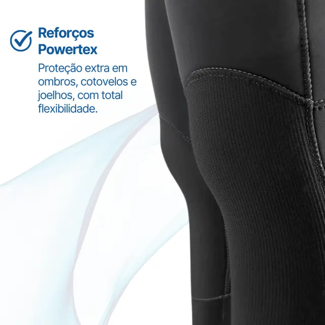 Roupa de Mergulho Semi Seca Patagonic 7mm Pino - Neoprene com Zíper Seco YKK e Capuz - Imagem 4