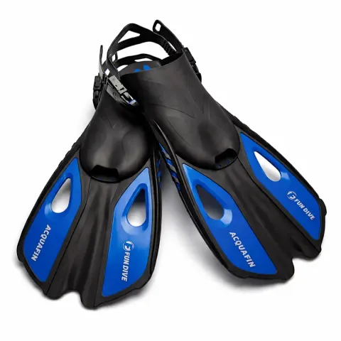 Nadadeira Pé de Pato Acquafin Fun Dive — Pala Curta para Natação e Bodyboard