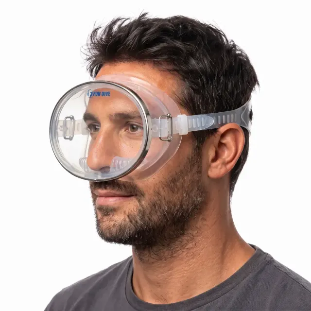 Máscara de Mergulho Lente Única ATOL Fun Dive · Vidro Inteiriço Vintage - Imagem 6