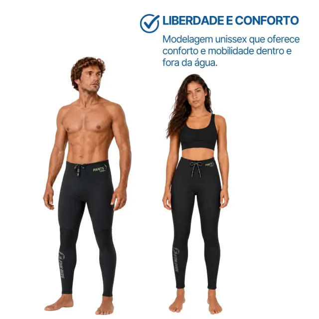 Calça Neoprene 1,5mm Fun Dive Pants com Cintura Ajustável para Surf - Imagem 5