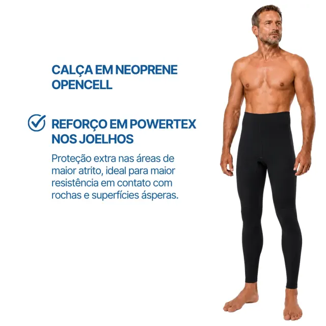 Roupa de Pesca Submarina Pino Viper Fusion 3mm Opencell Jaqueta e Calça - Imagem 15