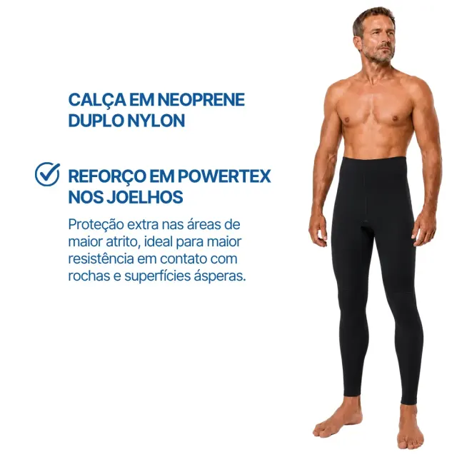 Roupa de Pesca Submarina Pino Viper Fusion 3mm Neoprene Duplo Nylon Conjunto - Imagem 6