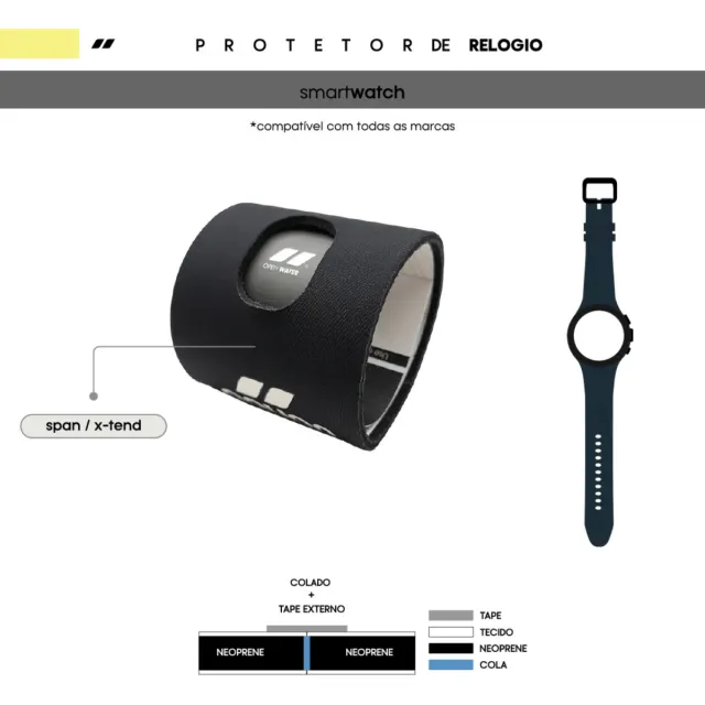 PROTETOR RELÓGIO, Neoprene 3mm - Imagem 31