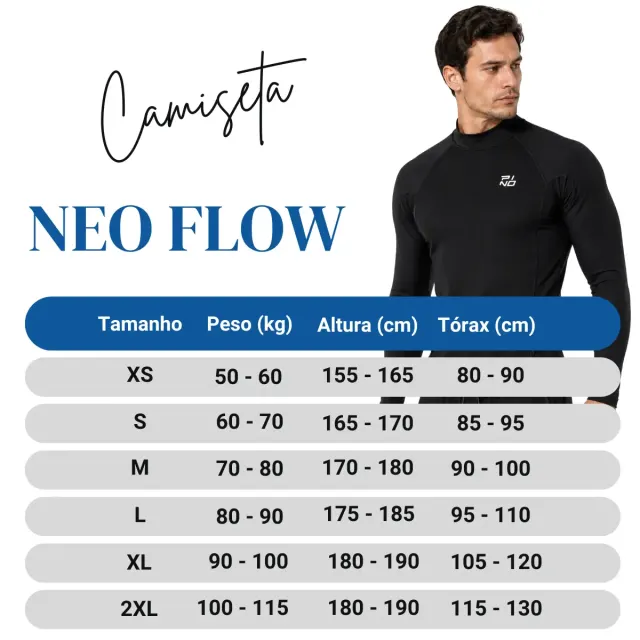 Camiseta Neo Flow Térmica Masculina Manga Longa com Proteção Solar UV FPU 50 - Imagem 10