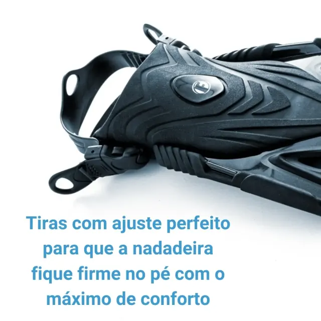 Nadadeira Fun Dive Tropic Pé Aberto para Mergulho, Snorkeling e Esportes Aquáticos - Imagem 3