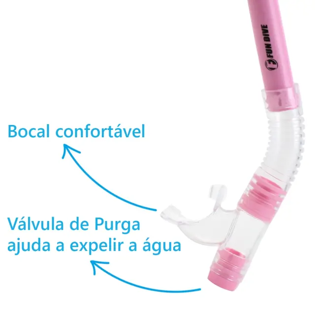 Kit Máscara Onix + Snorkel SK-09 Fun Dive em Silicone para Mergulho, Snorkeling e Pesca Submarina - Imagem 18