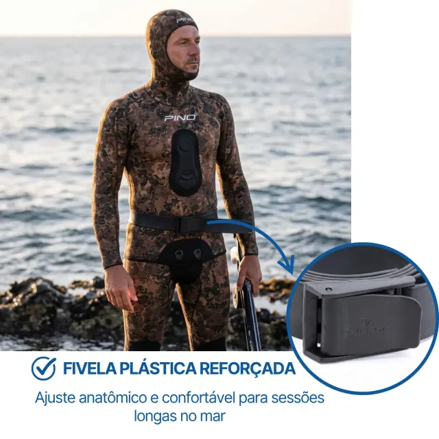 Cinto de Borracha Divecom para Mergulho Livre, Apneia e Pesca Submarina - Imagem 3