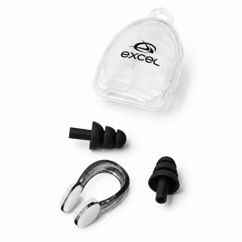 Kit Protetor de Ouvido e Nariz para Natação Fun Dive Excel em Silicone