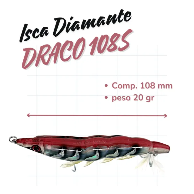 DRACO 108S, Isca de Sinking Profundade 20g - Imagem 2