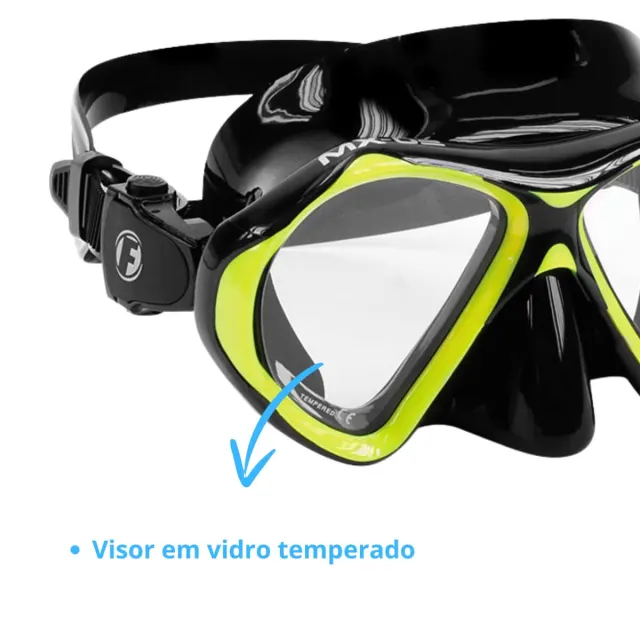MX-02, Máscara em silicone 2 lentes vidros temperados - Imagem 4