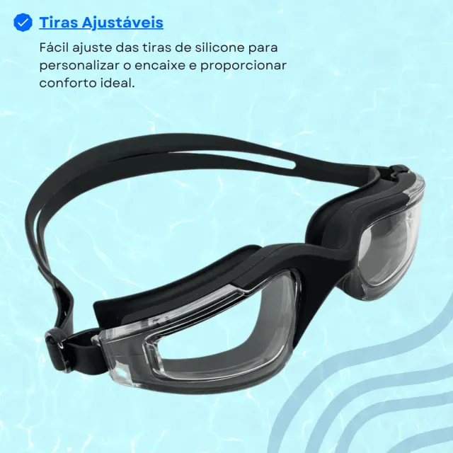 Óculos de Natação Excel Tiger Adulto Antiembaçante para Treinos e Lazer - Imagem 6